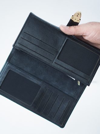کیف پول چرم مشکی