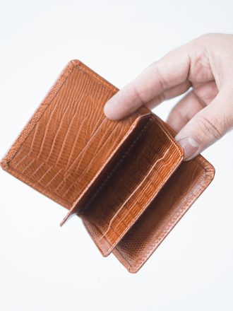 کیف کارتی چرم ساده دوبل