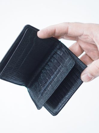 کیف کارتی چرم ساده دوبل