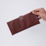 کیف پول چرم قهوه ای داریوش چنپا