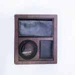 ست کیف پول کمربند کیف کارتی چنپا چرم
